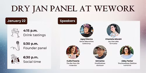 Dry January at WeWork: networking and founder panel