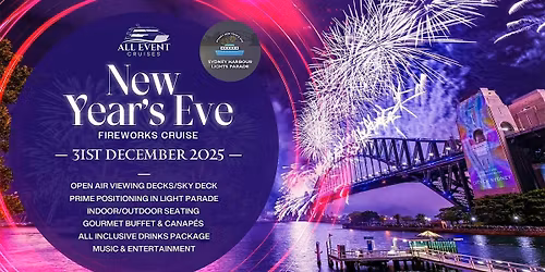 All Event Cruises | NYE Fireworks Cruise | All Inclusive | 360\u00b0 Sky Deck