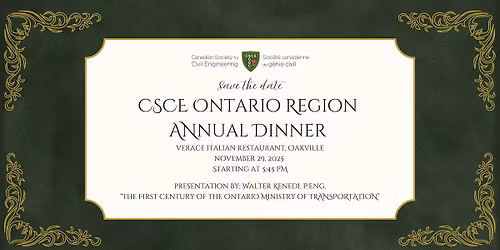 CSCE Ontario Region Annual Dinner