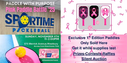Paddle with Purpose: Pink Paddle Battle 2025