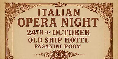 Italian Opera Night at the Paganini room