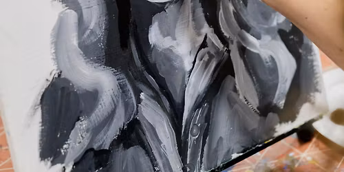 Black and White Portrait Painting Event