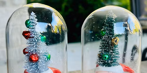 Making miniature Christmas \u201csnow globe\u201d decor!