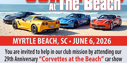 Corvette's at the Beach