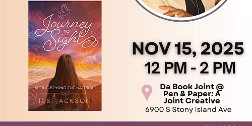 Book Launch, Signing & Workshop with H.S. Jackson