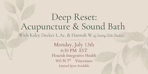 Private Acupuncture & Sound Bath