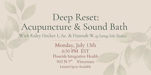 Private Acupuncture & Sound Bath