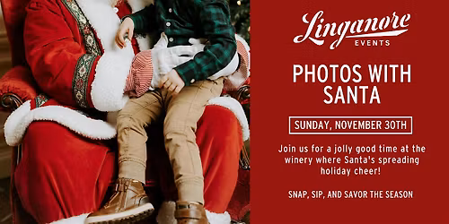 Photos with Santa at Linganore Winecellars