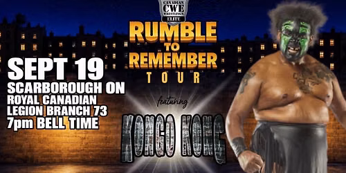 CWE Debuts In Scarborough Ft TNA Wrestling Star Kongo Kong
