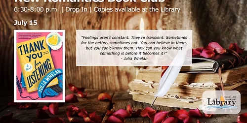 New Romantics Book Club: Thank You For Listening