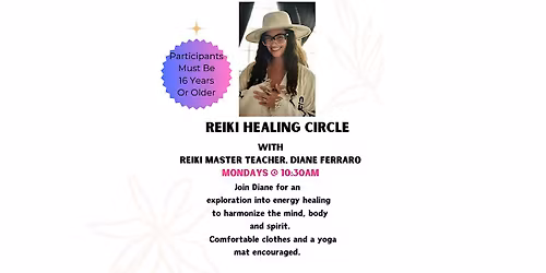 Reiki Healing Circle w\/ Reiki Master Teacher, Diane Ferraro