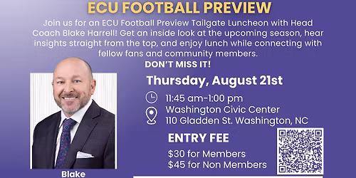 ECU Football Preview Tailgate Power Luncheon