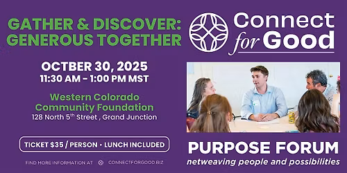 October 2025 Purpose Forum