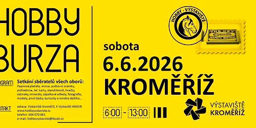 HOBBY BURZA - Setk\u00e1n\u00ed sb\u011bratel\u016f v\u0161ech obor\u016f KROM\u011a\u0158\u00cd\u017d