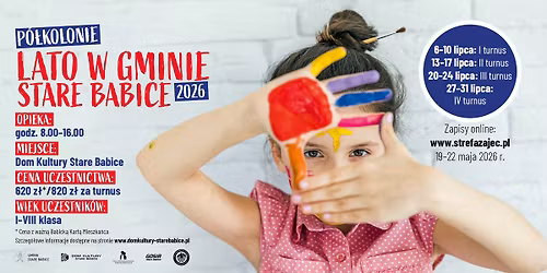 ZAPISY - Lato w Gminie Stare Babice 2026