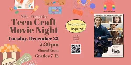 Teen Craft Movie Night: Little Women (2019)