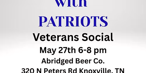 Pints with Patriots Veterans Social