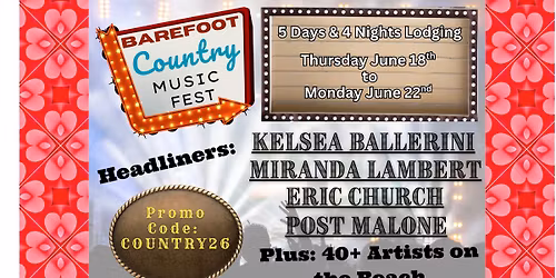 Country Music Beach Concert Weekend