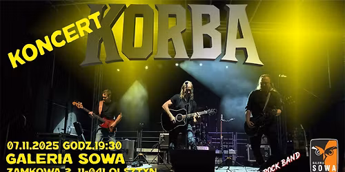 KORBA \u2013 koncert w Galerii Sowa | Olsztyn