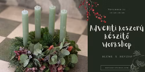 Adventi koszor\u00fa k\u00e9sz\u00edt\u0151 workshop