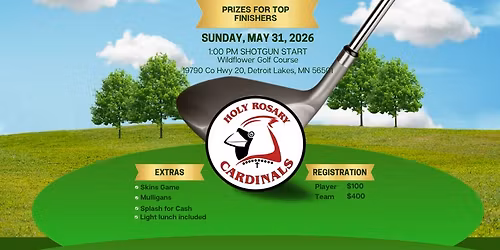 2026 Fairway to Heaven 4-person golf scramble