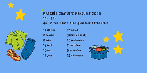 March\u00e9 gratuit \u00e9cocitoyen mensuel 