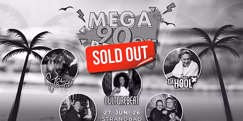 MEGA 90ER BEACH \u2013 27.06.26 - SOLD OUT!