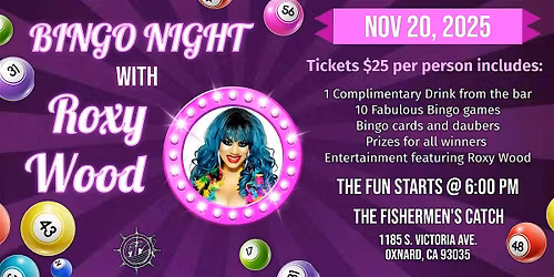 Drag Queen Bingo Featuring Roxy Wood