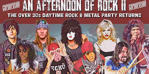 SHEFFIELD An Afternoon of Rock II - Rock\/Metal for over 30s: 2pm-6:30pm
