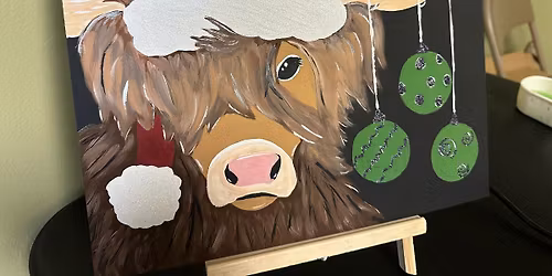 Christmas Cow Paint Night