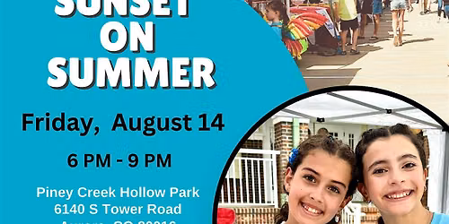Kids Markets at Sunset on Summer