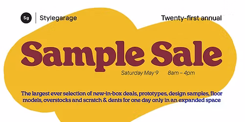 21st Annual Stylegarage Sample Sale