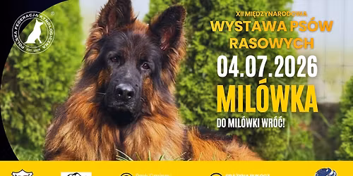 XII Specjalna Mi\u0119dzynarodowa Wystawa Ps\u00f3w Rasowych - 4 lipca 2026 - Mil\u00f3wka