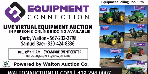 Equipment Connection Live & Online Auction