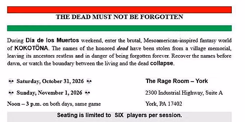 The Dead Must Not Be Forgotten