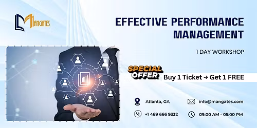 Effective Performance Management \u2013 1 Day Workshop in Atlanta, GA