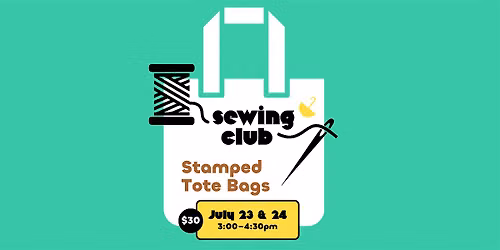 Sewing Club: Stamped Tote Bags