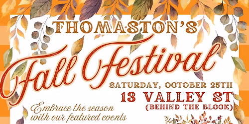 Thomaston’s 2025 Fall Festival