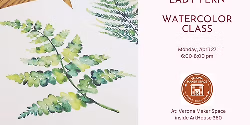 Paint a Lady Fern in Watercolors