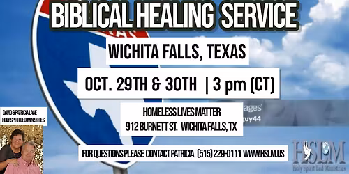 HEALING SERVICES IN WICHITA FALLS TEXAS - AT HOMELESS LIVES MATTER