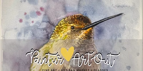 Watercolour Bird at Canopy Art and Wellness 6:00pm Monday, August 10, 2026