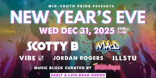 Mid-South Pride: New Years Eve Party at Minglewood Hall