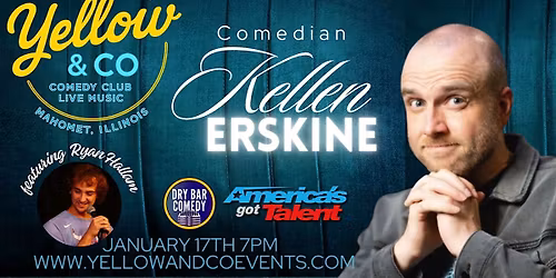 Yellow and Co. presents Comedian Kellen Erskine