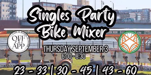 Singles Party Bike Mixer - Hosted with Foxy Pedaler
