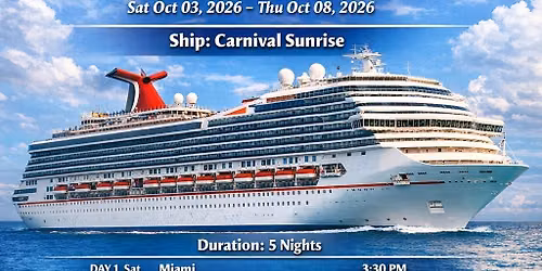 5 Days Cruise Oct 03, Oct 08, 2026