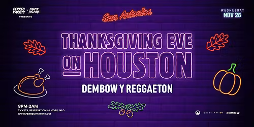 THANKSGIVING EVE PARTY ON HOUSTON @ Lower East Side NYC