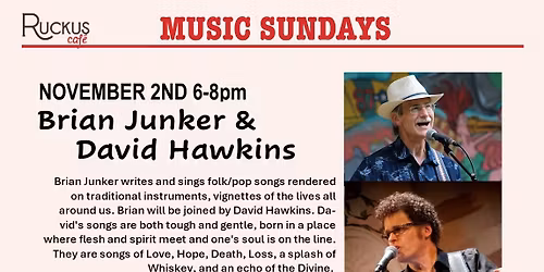 Sunday Night Music - Brian Junker & David Hawkins