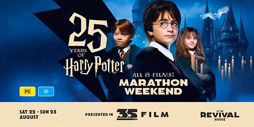Harry Potter Films (25th Anniversary) Marathon Weekend PRESENTED IN 35MM FILM