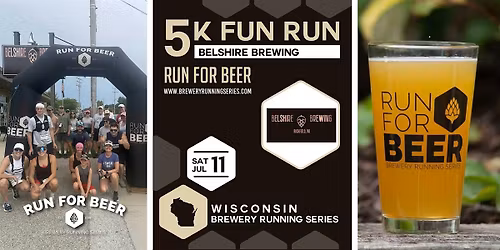 5k Beer Run x Belshire Brewing | 2026 Wisconsin Brewery Running Series
