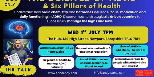 Science of ADHD & the 6 pillars of health - 1hr educational talk - Newport